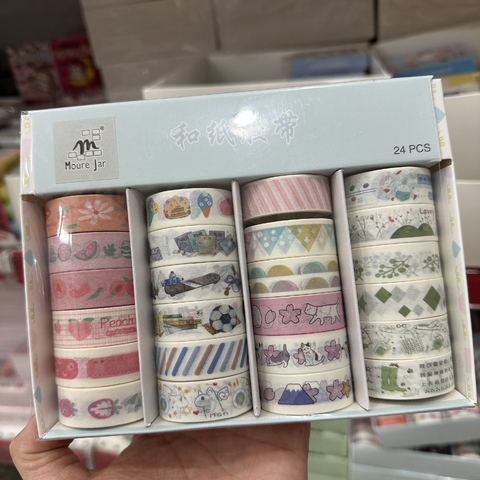 Caixa C/24 Washi tape Atacado Papelaria