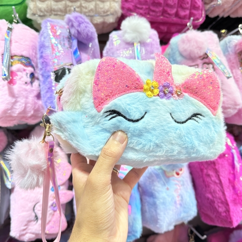 Kit C/12 Necessaire / Estoque Kawaii Fofo Pelúcia Atacado Importadora