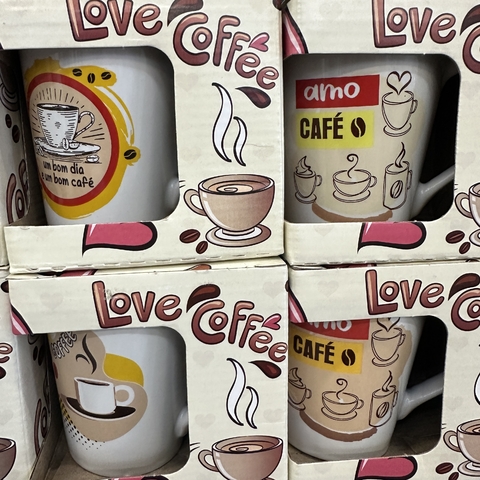 Lote C/6 Caneca TEMA CAFÉ Atacado