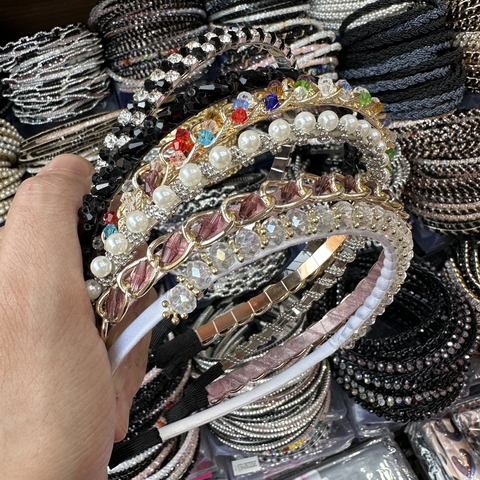 Kit C/12 Arquinho Tiara Strass Luxo Atacado - comprar online
