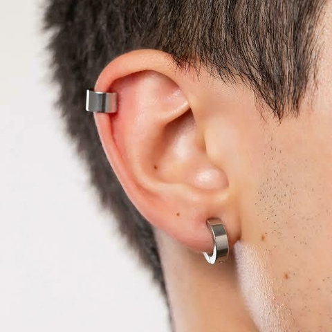 Kit C/120 Brincos Piercing de Aço Masculino Atacado