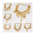 Kit C/10 Pulseiras Douradas bijuterias Atacado Bijoux