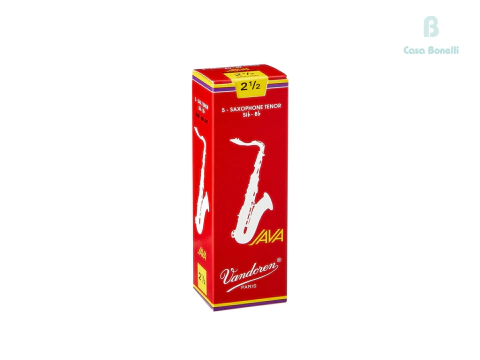 SR2725R JAVA RED Vandoren Caja de Cañas para Saxo Tenor N° 2.5