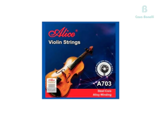 A703 STEEL CORE Alice Cuerdas para Violín 4/4