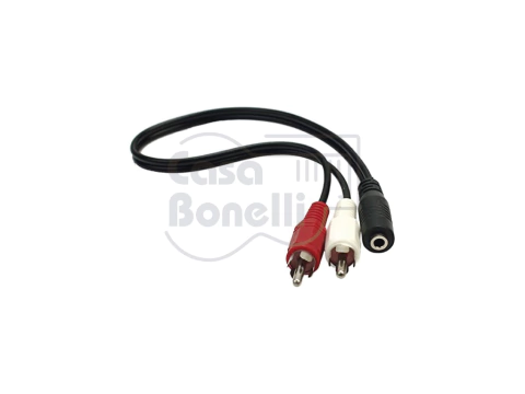 C-77 ST Cable 4 Mts Hembra Mini Plug Stereo & 2 RCA