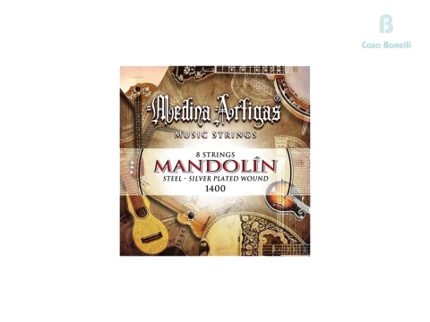 011400/10 Medina Artiga 10 Cuerdas Steel Plated para Mandolin