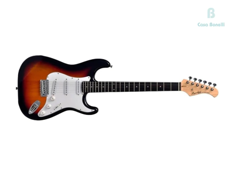 BST 1R Bacchus Guitarra Eléctrica Stratocaster Sunburst 3SC