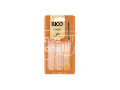 RCA-0325 Rico Set 3 Cañas para Clarinete N°2 1/2