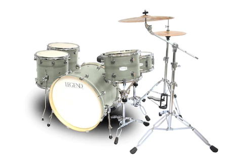 LEGEND One Cobalt Batería 5 cuerpos bombo 22" con fierros y banqueta