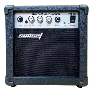 Amplificador De Guitarra Eléctrica 10w Sunset Accesorios Bk