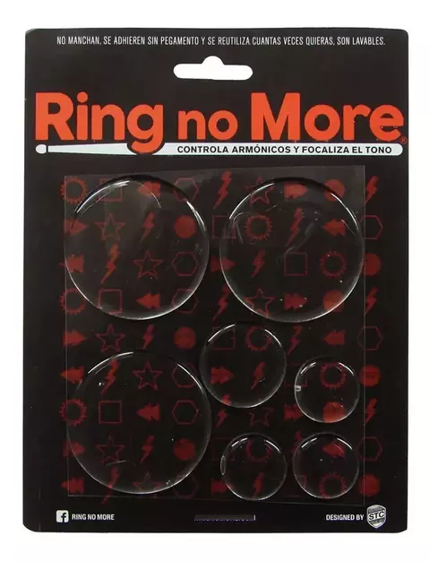 Gel Quita Armónicos Ring No More Para Bombo X 7 Unidades