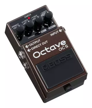 Pedal de efecto Boss Octave OC-5 marrón