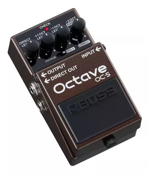 Pedal de efecto Boss Octave OC-5 marrón