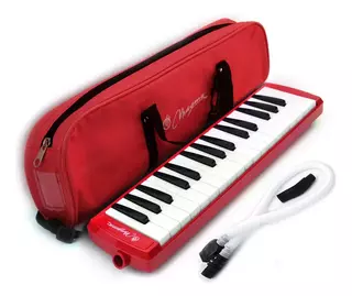 M3202 MELÓDICA DE 32 NOTAS ROJA CON FUNDA