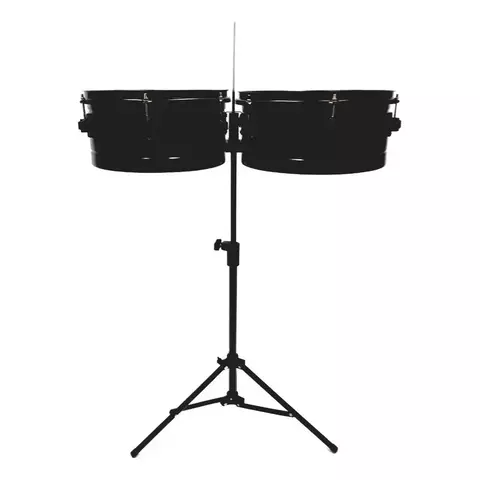 Timbaleta Vsg Metal Color NEGRO 13" Y 14"
