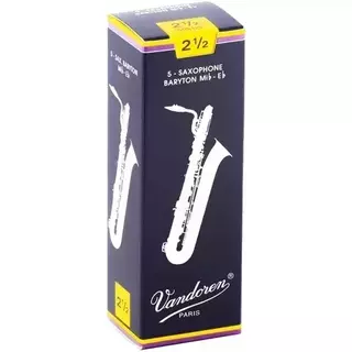 Pack 5 Cañas Saxo Barítono Vandoren Sr2425 Tradicional 2.5 .