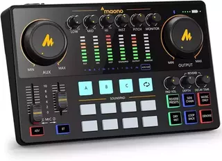 Mezclador Maono Ame2 Podcast 2 Canales Usb-c Ph 48v Bt