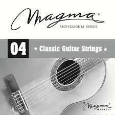 Cuerda suelta 4ta para guitarra clásica plateada