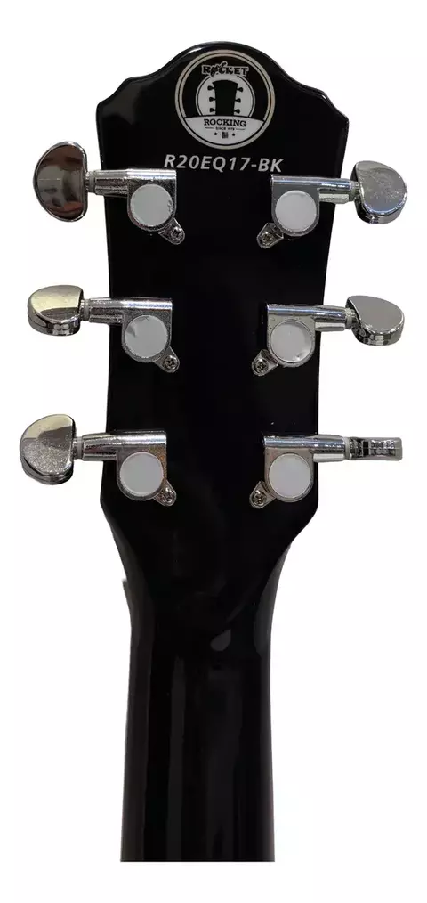 Guitarra Electroacústica Rocket R20eq17-bk Negra Concert - tienda online