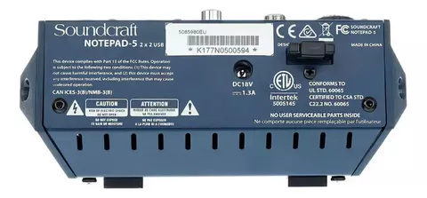 Consola Soundcraft Notepad 5 - comprar online