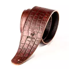 Correa Magma Cocodrilo Cuero Marrón 5 Cm Fina (07ml02f.) - comprar online