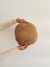 Almohadón tejido circular Beige