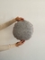 Almohadón tejido circular Gris