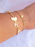 PULSEIRA BORBOLETAS E FLOR BANHADA A OURO 18K - Brinina Semijoias | Loja online de semijoias 