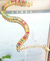 Pulseira riviera baguete colorida regulavel banhada em ouro 18k na internet