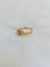 Imagem do Anel coracão cravejado rubi Cathe banhado a ouro 18K