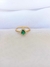 Anel princesa gota esmeralda cravejado banhado a ouro 18K - Brinina Semijoias | Loja online de semijoias 