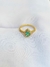 Imagem do Anel princesa gota turmalina cravejado banhado a ouro 18K