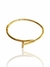Bracelete prego liso e pontas cravejadas banhado a ouro 18k na internet