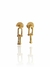 Brinco elos blogueira Tiffy banhados a ouro 18k