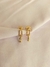 Brinco elos blogueira Tiffy banhados a ouro 18k na internet