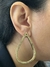 Brinco gota vazada trabalhada banhado a ouro 18K - comprar online