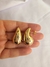 Brinco gota dourada Hailey grande banhados a ouro 18k - comprar online