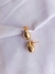 Brincos gota dourada Hailey pp banhados a ouro 18K