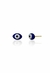 Brinco gota olho grego azul Luz banhado a ouro 18k