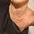 Choker cordão baino banhada em ouro 18k - loja online