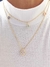Colar duplo gota cristal e choker com 3 gotas rosa, lilas e rosa banhado a ouro 18k - comprar online