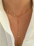 Colar gravata medadilhas chapadas com ponto de luz banhado a ouro 18k - comprar online