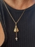 COLAR SANTA COM CRUZ CRAVEJADA BANHADA A OURO 18K na internet