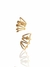 Brinco ear cuff aros dourados microzirconias banhados a aouro 18K