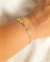 PULSEIRA ESCAMA COM PONTO DE LUZ BANHADA A OURO 18K - comprar online