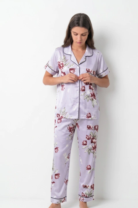 PIJAMA SET 3 PIEZAS CAMISA, SHORT Y PANTALON (2026)