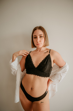 Conjunto Bralette Nina Tipo Top de encaje C/ Less y Gancho (758) - Nadina's Lenceria - Ropa interior - Lenceria Femina - Tienda de Diseño 