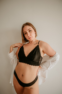Conjunto Bralette Nina Tipo Top de encaje C/ Less y Gancho (758) - comprar online