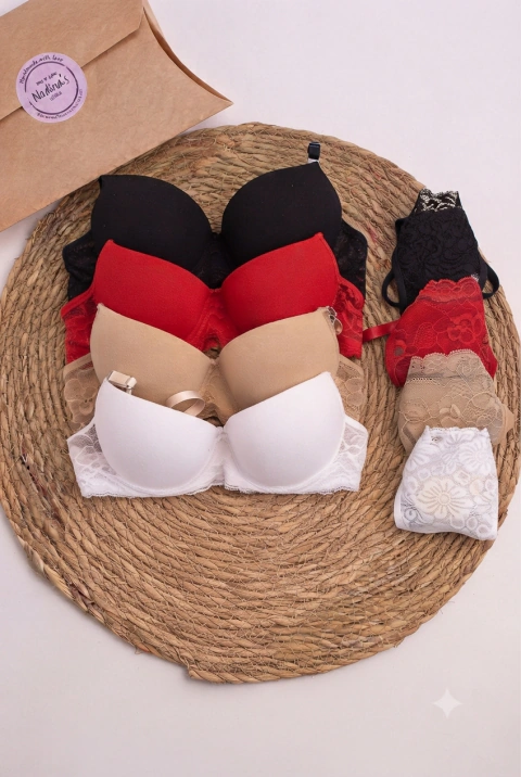 CONJUNTO ALGODON Y LYCRA TAZA SOFT CON ARO PROMOCION SIN CAMBIO