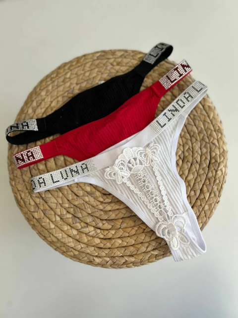 LESS PACKX3 CON APLIQUE EN TRASERO Y STRASS (101A)